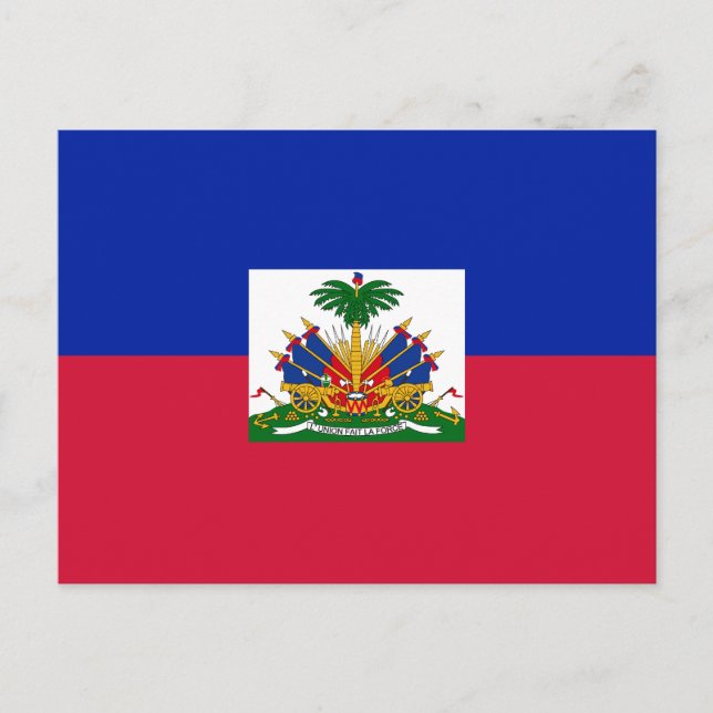 Carte Postale Drapeau Haïti (Devant)