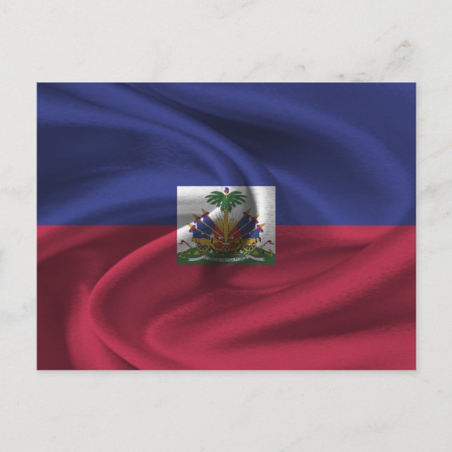 Carte Postale Drapeau Haïti (Devant)