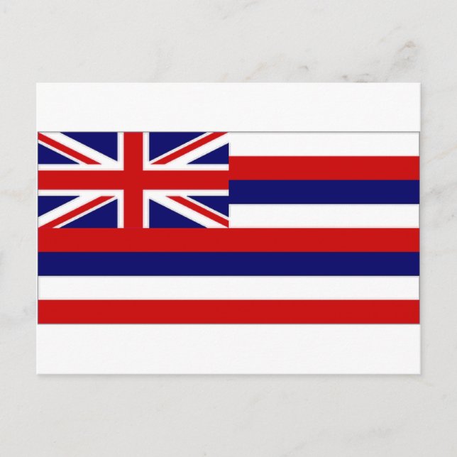 Carte Postale Drapeau Hawaii des États-Unis (Devant)