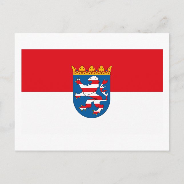 Carte postale Drapeau Hessen (Devant)