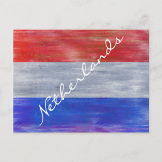 Carte Postale Drapeau hollandais en détresse à Pays-Bas - Hollan