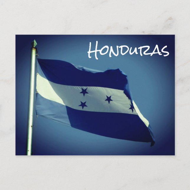 Carte Postale drapeau honduras (Devant)