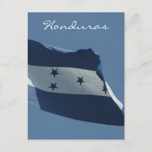 Carte Postale drapeau honduras vert