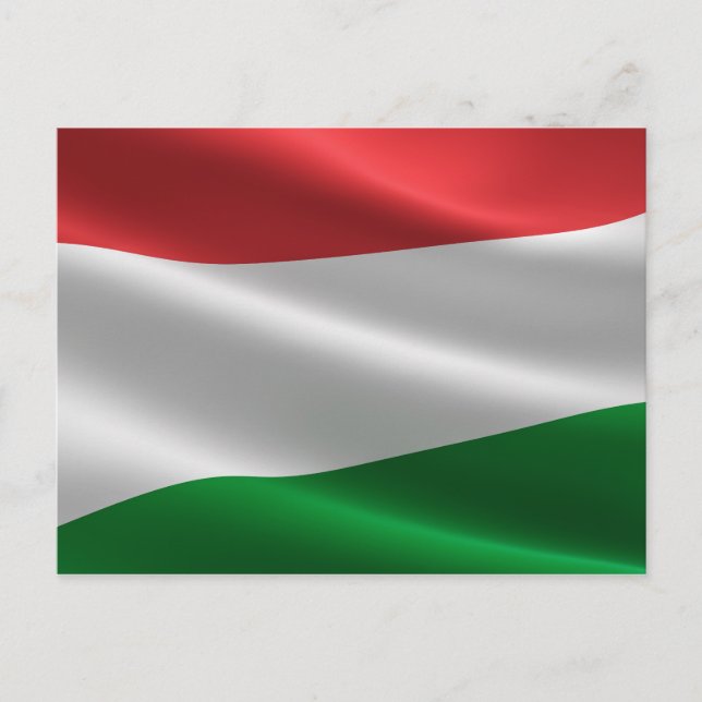 Carte postale drapeau hongrois (Devant)