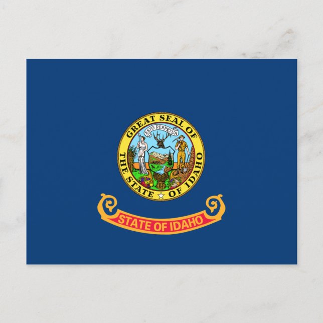Carte postale Drapeau Idaho (Devant)