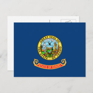Carte Postale Drapeau Idahoan, Drapeau Idaho