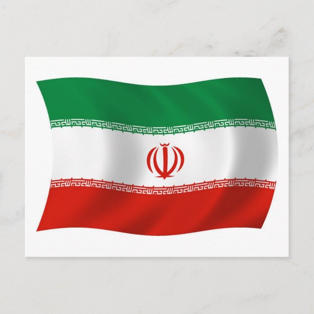 Carte postale Drapeau Iran (Devant)