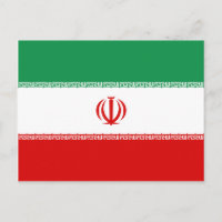 Carte postale Drapeau Iran
