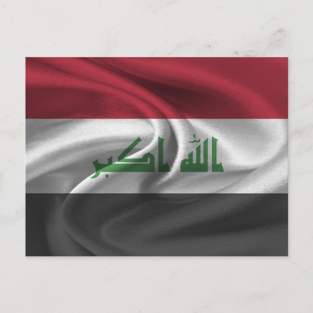 Carte Postale Drapeau Iraq (Devant)