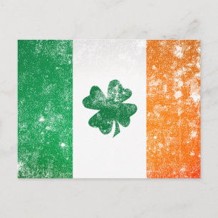 Carte Postale Drapeau irlandais