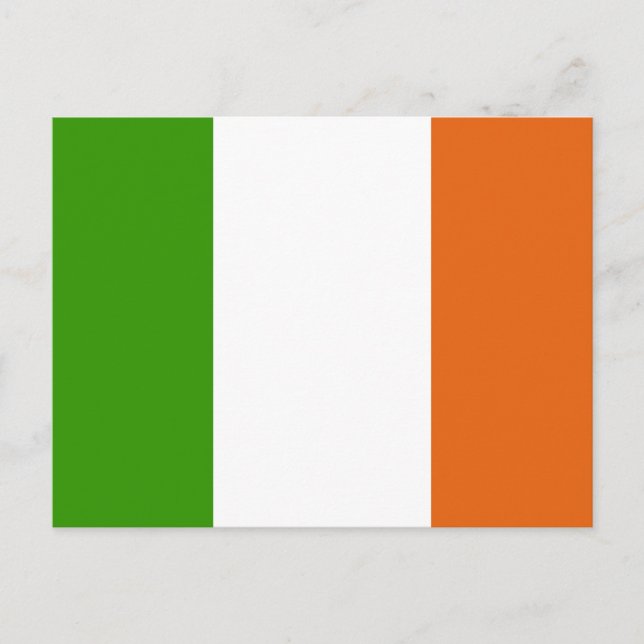 Carte Postale Drapeau irlandais (Devant)