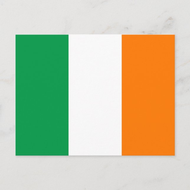 Carte Postale Drapeau irlandais (Devant)