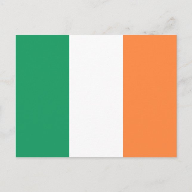 Carte Postale Drapeau irlandais (Devant)