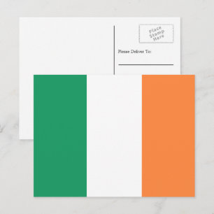Carte Postale Drapeau irlandais, Drapeau de la République d'Irla