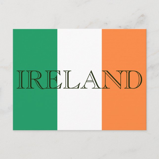 Carte Postale Drapeau irlandais - Irlande pcccc (Devant)