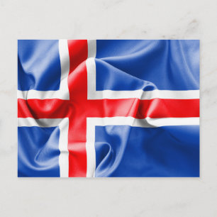 Carte Postale Drapeau Islande