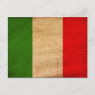 Carte Postale Drapeau Italie