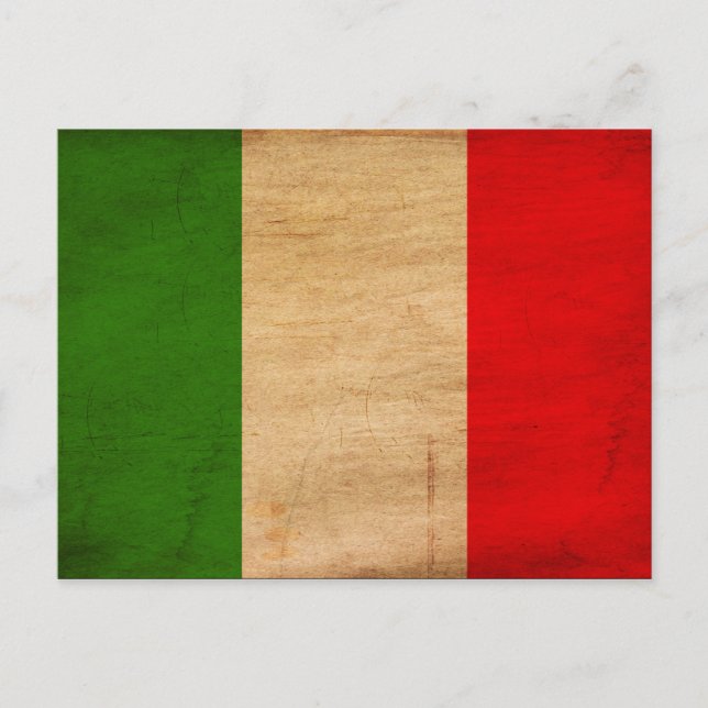 Carte Postale Drapeau Italie (Devant)