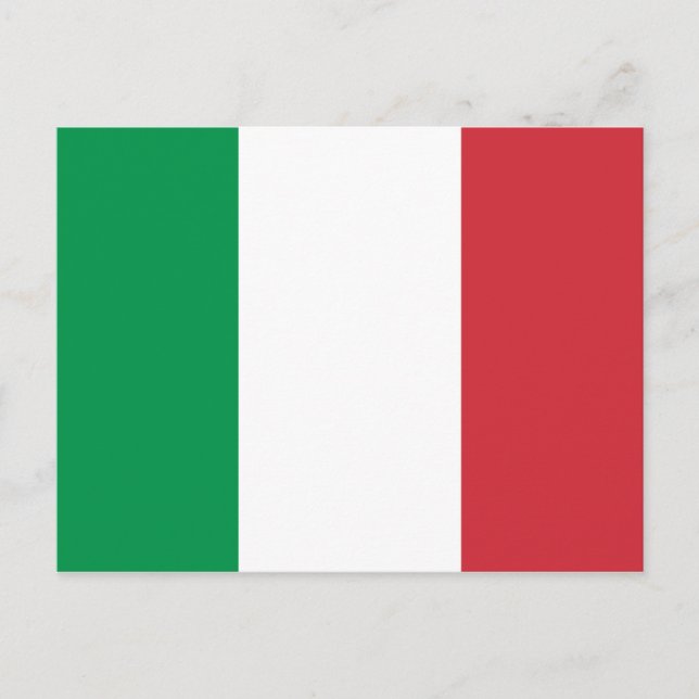 Carte Postale Drapeau Italie (Devant)