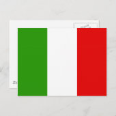 Carte Postale Drapeau italien (Devant / Derrière)