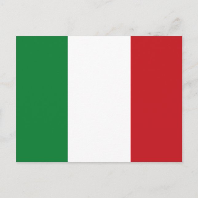 Carte Postale Drapeau italien (Devant)