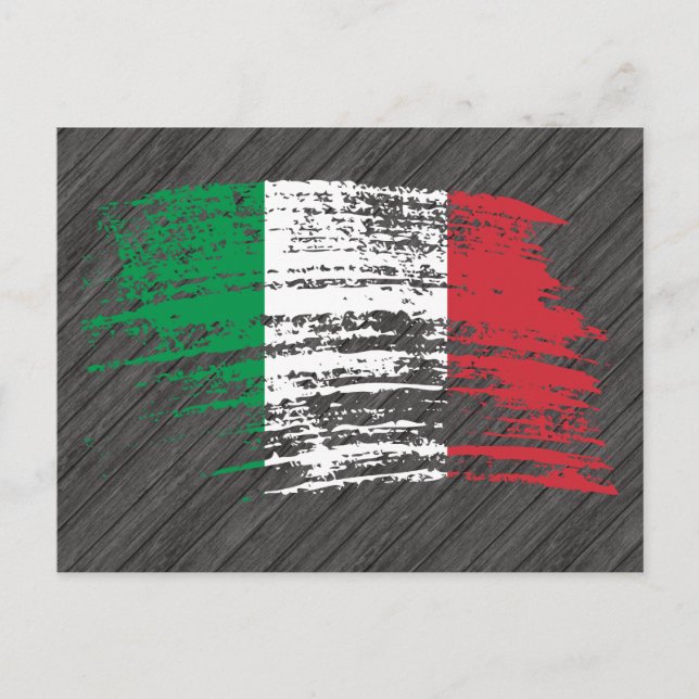Carte Postale Drapeau italien cool (Devant)