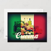 Carte Postale Drapeau italien de Cucina (Devant / Derrière)