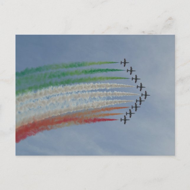 Carte Postale Drapeau italien de l'armée de l'air italienne Tric (Devant)