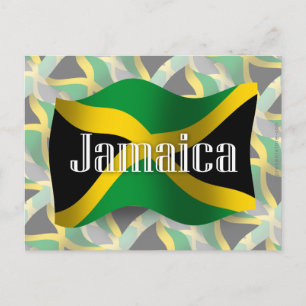 Carte Postale Drapeau jamaïcain
