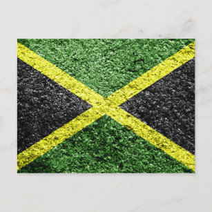 Carte Postale Drapeau jamaïcain en détresse