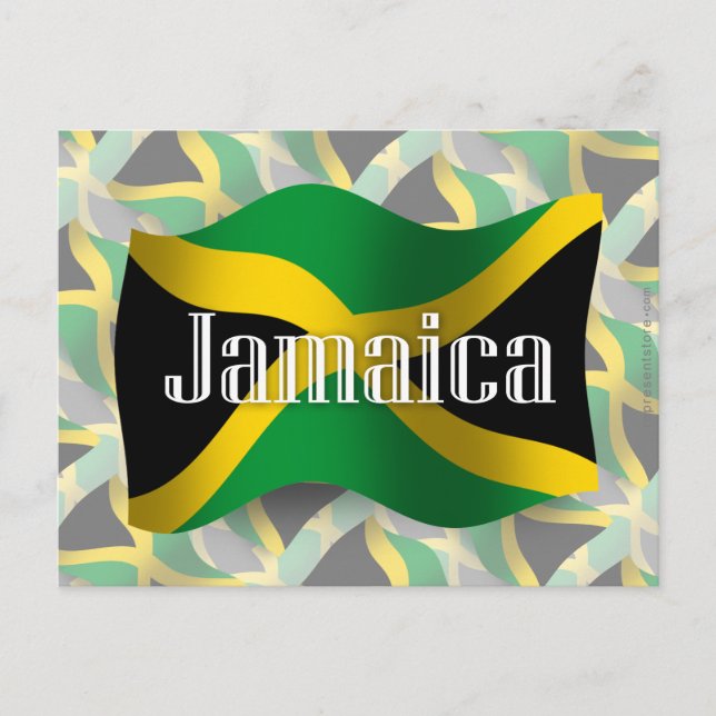 Carte Postale Drapeau Jamaïque (Devant)