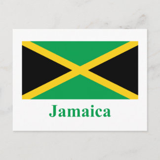 Carte Postale Drapeau Jamaïque avec nom