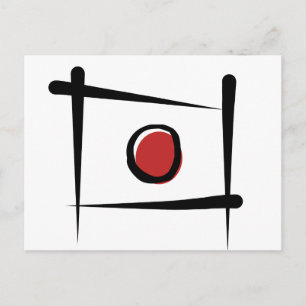 Carte Postale Drapeau japonais