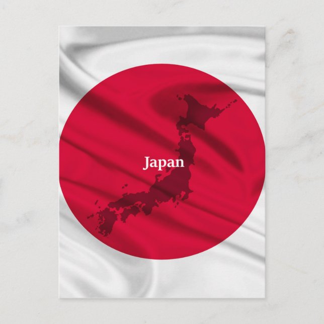 Carte Postale Drapeau japonais (Devant)