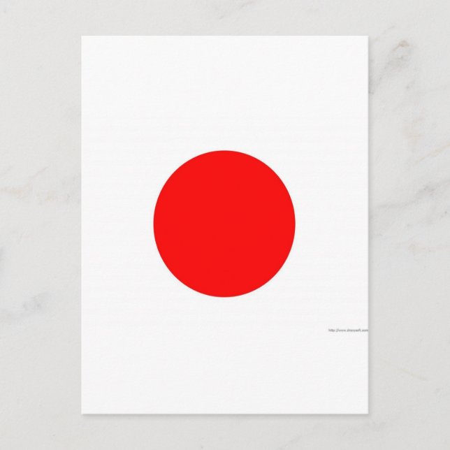 Carte Postale Drapeau japonais (Devant)