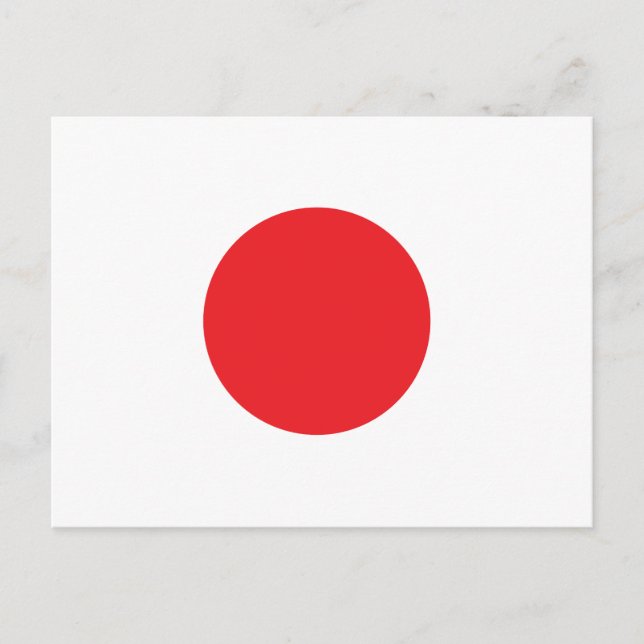 Carte Postale drapeau japonais (Devant)
