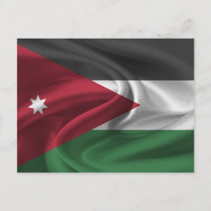Carte Postale Drapeau Jordanie