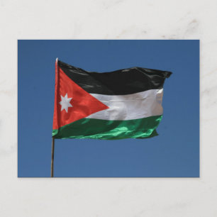 Carte Postale drapeau jordanien