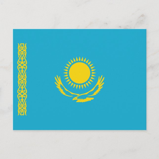 Carte postale Drapeau Kazakhstan (Devant)