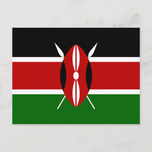 Carte postale Drapeau Kenya