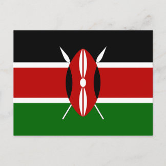 Carte postale Drapeau Kenya