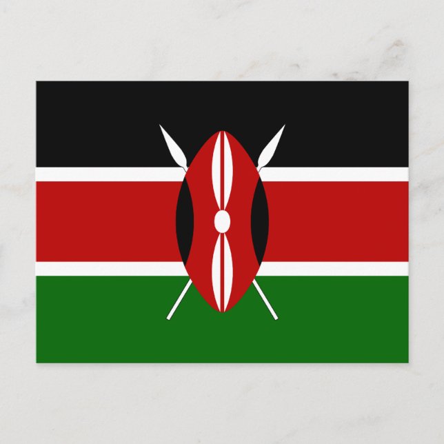 Carte postale Drapeau Kenya (Devant)