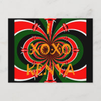 Drapeau Kenya d'inspiration africaine - Art Abstra