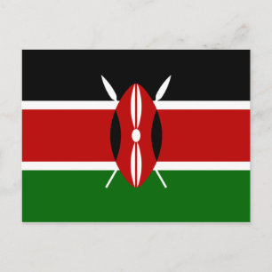 Carte Postale Drapeau kényan (Kenya)