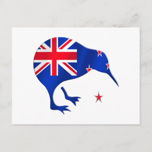 Carte Postale drapeau kiwi Nouvelle-Zélande cadeaux de football