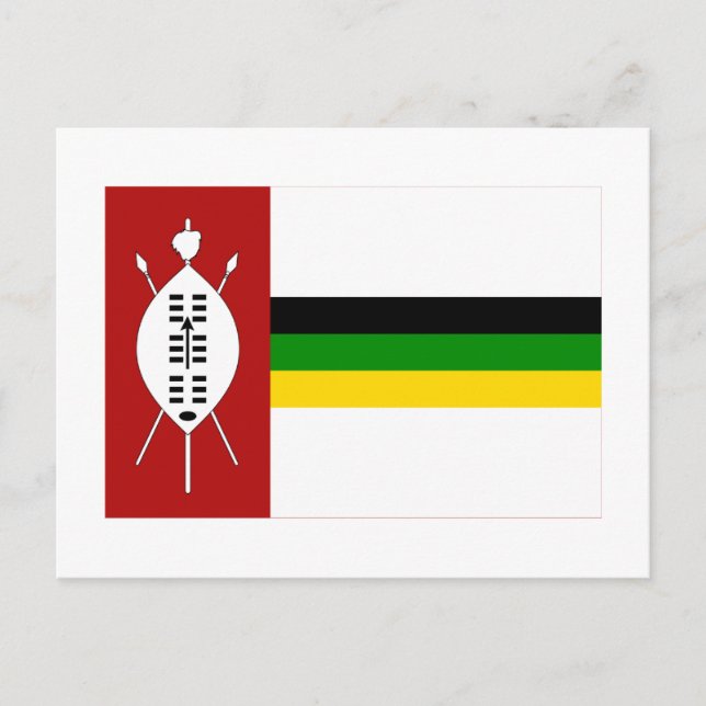 Carte Postale Drapeau KwaZulu (Devant)