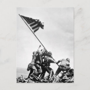Carte Postale Drapeau levant sur Iwo Jima_War Image
