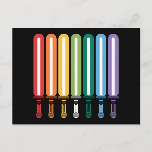 Carte Postale Drapeau LGBT Fierté Gay  (Devant)