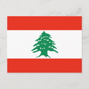 Carte postale Drapeau Liban