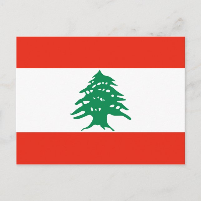 Carte postale Drapeau Liban (Devant)
